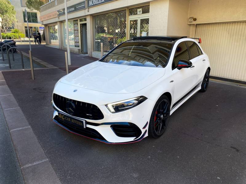 Mercedes Classe A45 AMG  à la location à l'Aéroport de Nice Côtes d'Azur